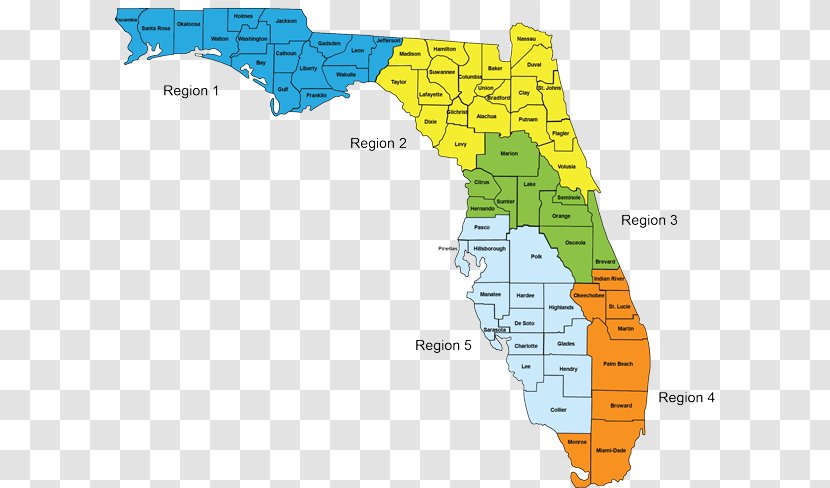 Road Map Orange County, Florida Image World - Watercolor - Zip Code Pdf Transparent PNG