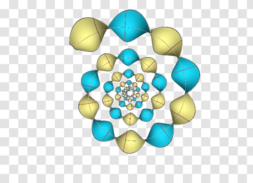Blue Yellow Turquoise Circle Sphere - Curve Transparent PNG