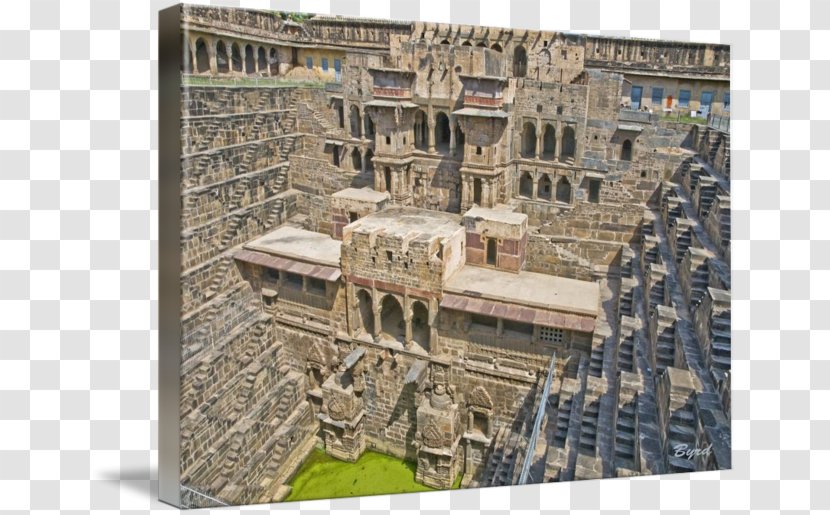 Chand Baori Stepwell Jaisalmer Udaipur Water Well - Architectural Structure Transparent PNG