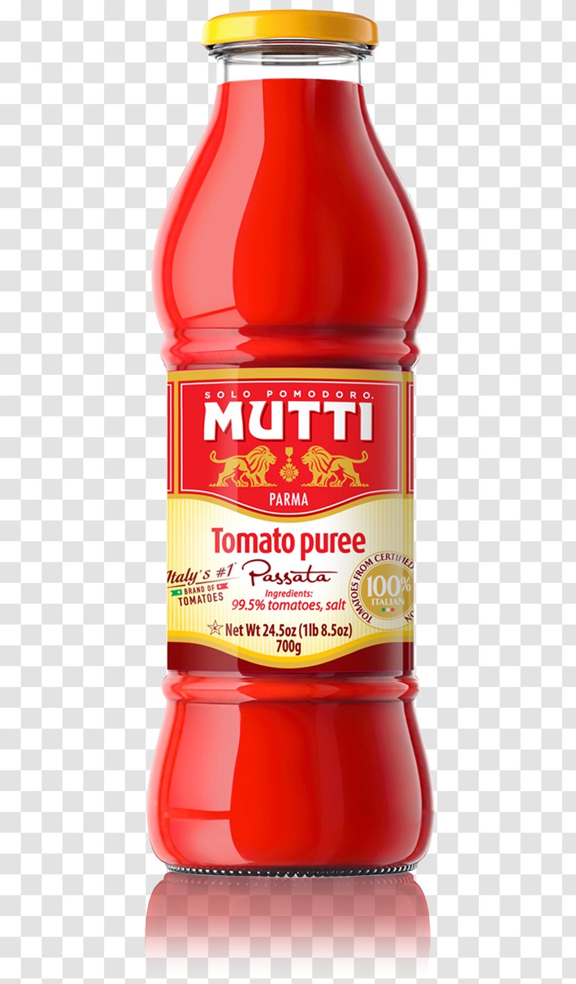 Italian Cuisine Tomato Purée Sauce Pizza - Bright Red Transparent PNG