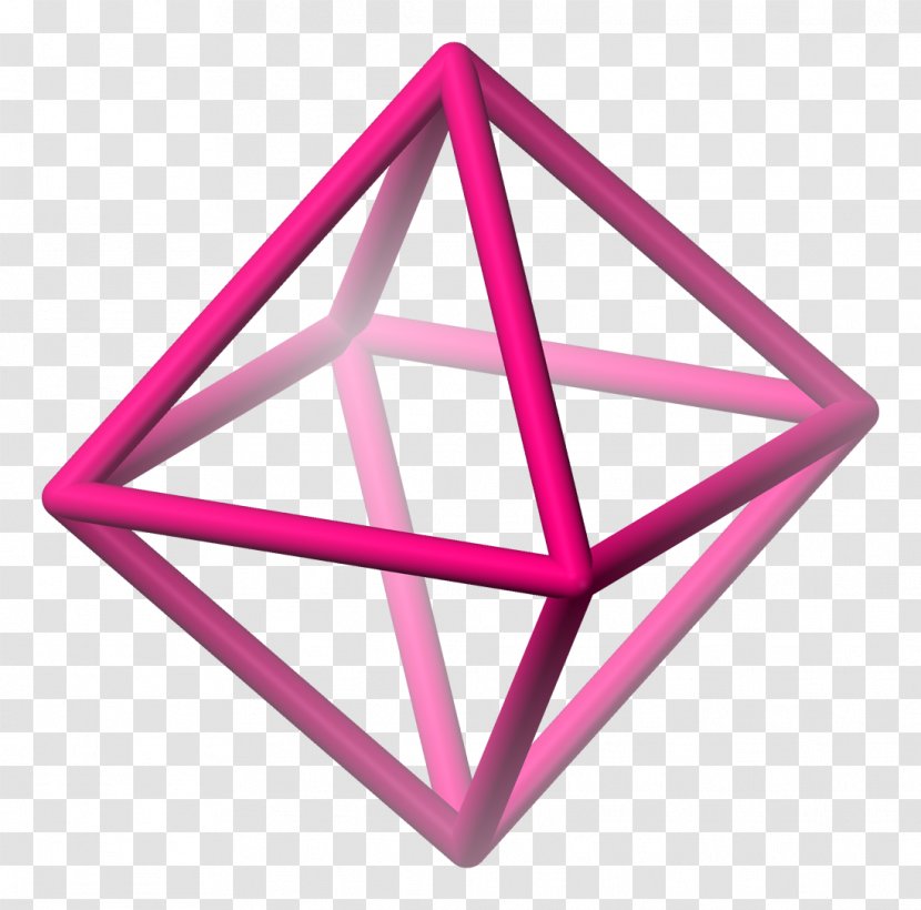Octahedron Shape Three-dimensional Space Platonic Solid Geometry - Threedimensional - Cube Transparent PNG