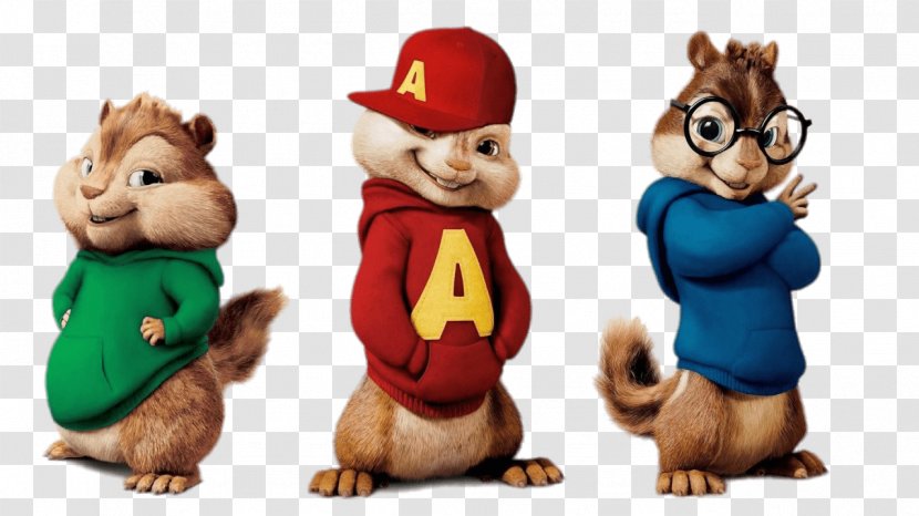 Alvin And The Chipmunks In Film Seville Theodore Simon - Squirrels Transparent PNG