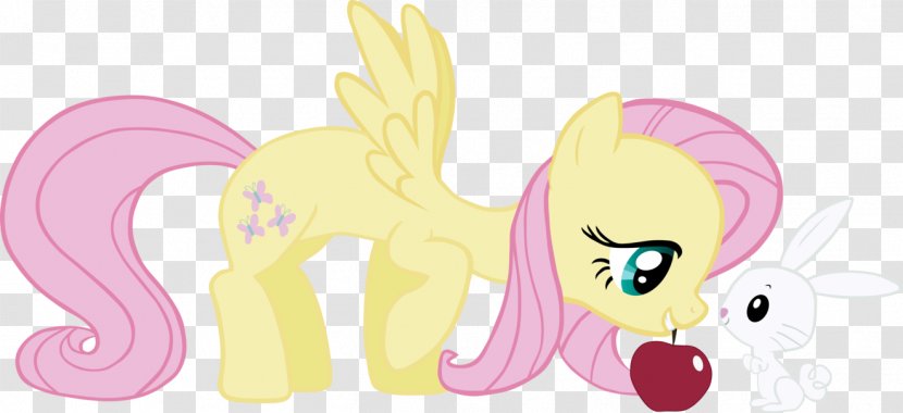 Fluttershy Pony Rainbow Dash Equestria - Heart - Silhouette Transparent PNG