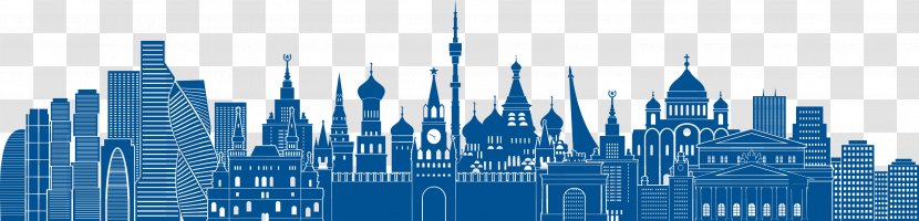 Saint Petersburg Basil's Cathedral Vector Graphics Illustration Drawing - Russia - Silhouette Transparent PNG