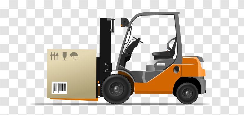 Forklift Operator Heavy Machinery Cargo Clip Art - Truck Transparent PNG