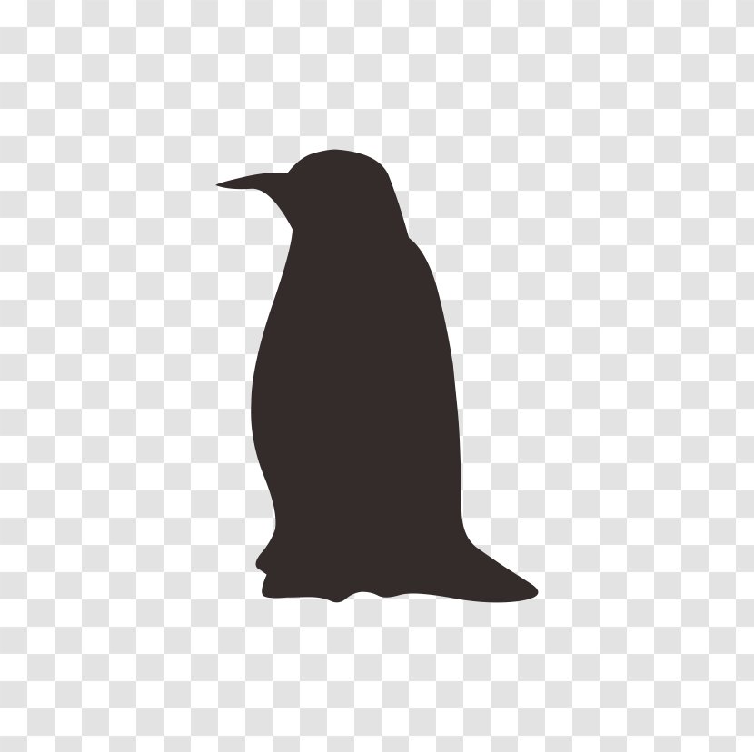 Penguin Bird Black And White Silhouette Wallpaper - Information - Pattern Transparent PNG