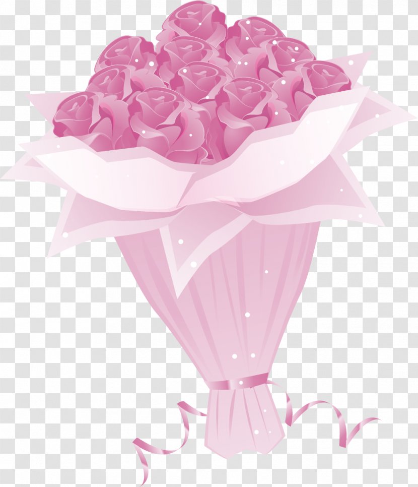 Euclidean Vector Beach Rose - Vecteur - Pink Roses Wedding Transparent PNG