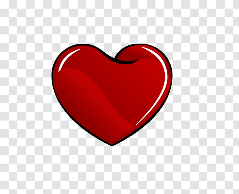 Red Valentine's Day Font - Frame - Normal Heart Transparent PNG
