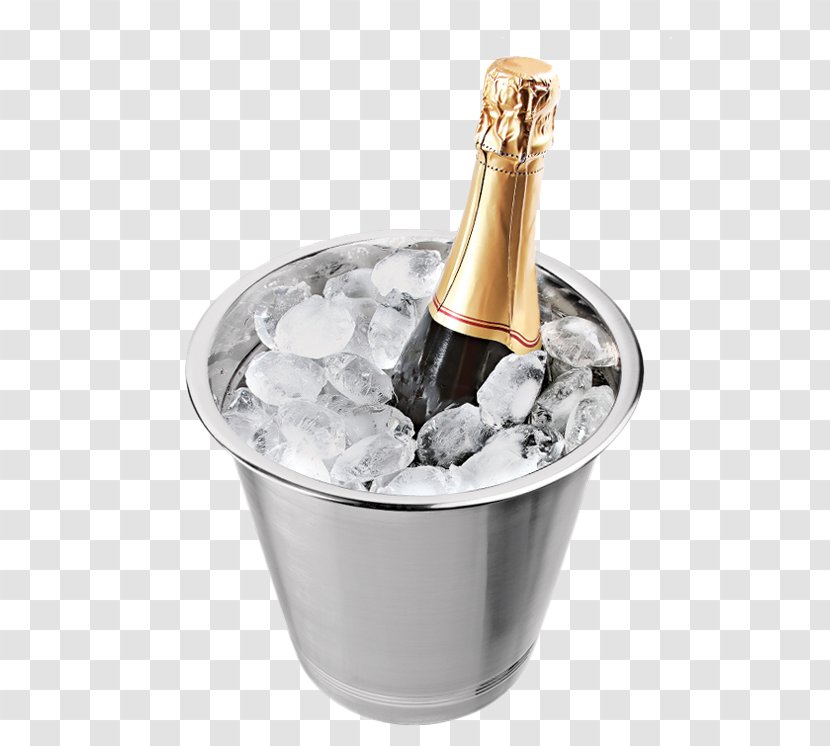 Bucket Champagne Wine Stainless Steel Handle - Kitchen - Bottle Pop Transparent PNG