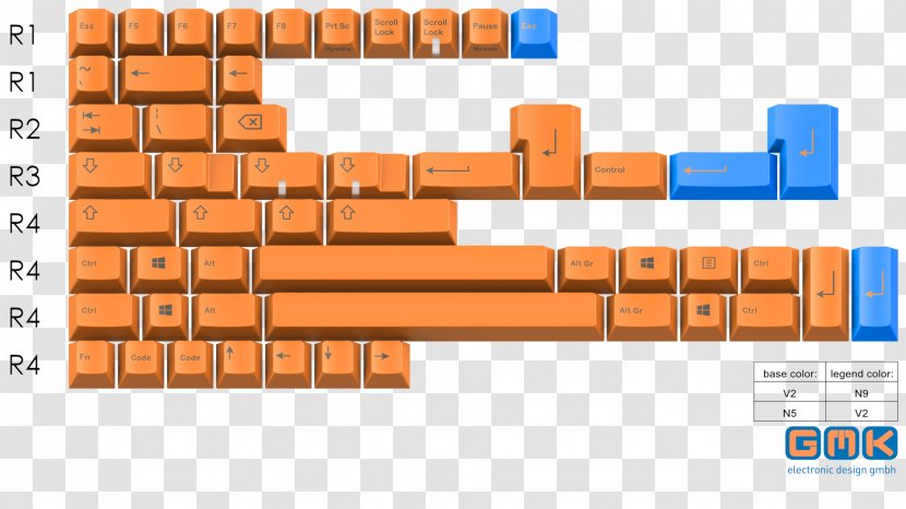 CMYK Color Model Orange Keycap Computer Keyboard - Skidata Inc Transparent PNG