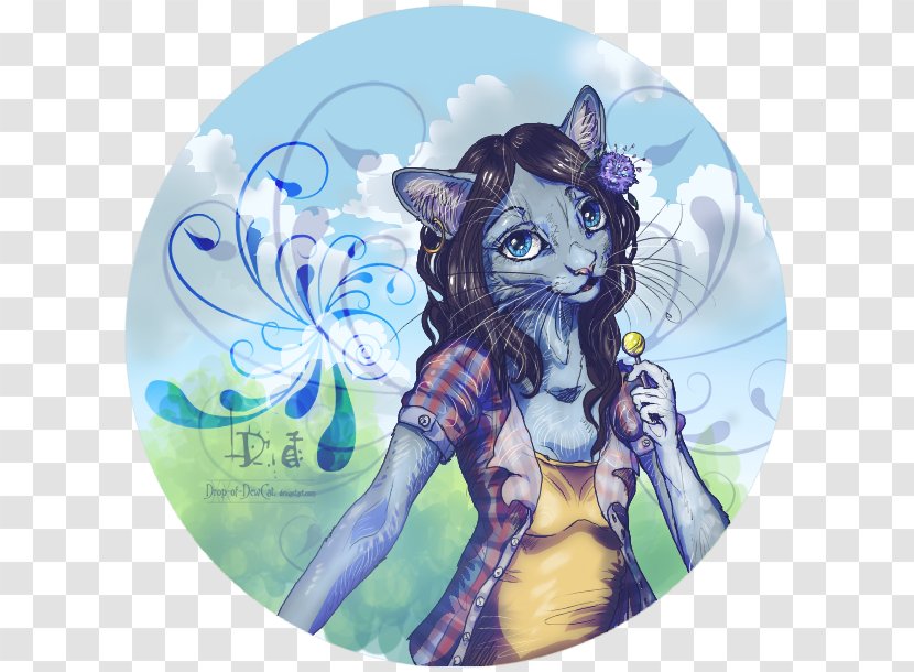Cat Fairy Cartoon - Mythical Creature - Icy Summer Transparent PNG