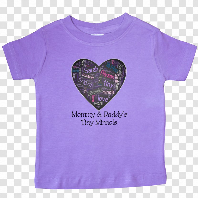T-shirt Sleeve Outerwear - Mommy Daddy Baby Transparent PNG