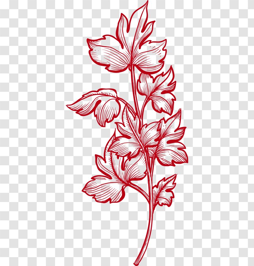Floral Design Cut Flowers Symmetry Leaf Pattern - Plant - March 8 Women's Day Transparent PNG