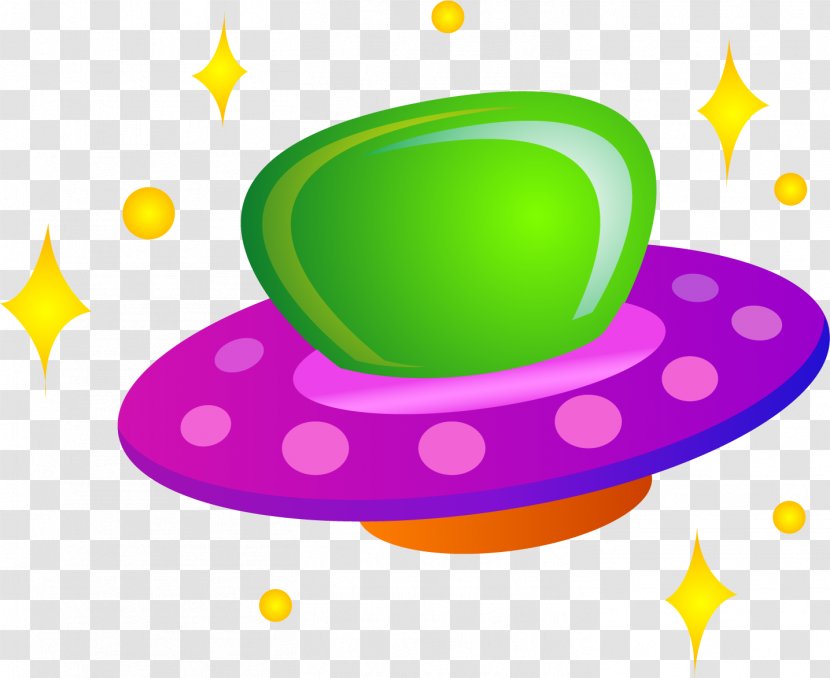 Poster Clip Art - Green - Colorful UFO Transparent PNG