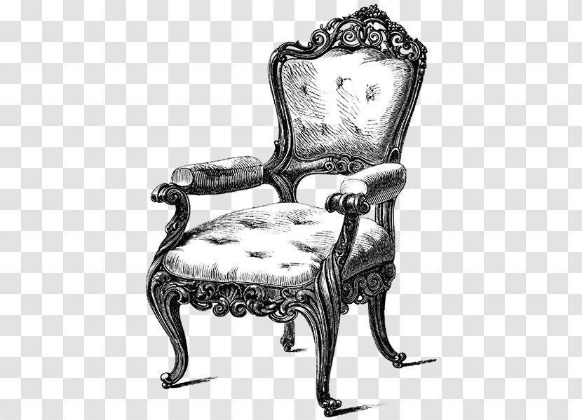 Table Couch Club Chair Clip Art - Monochrome Photography Transparent PNG