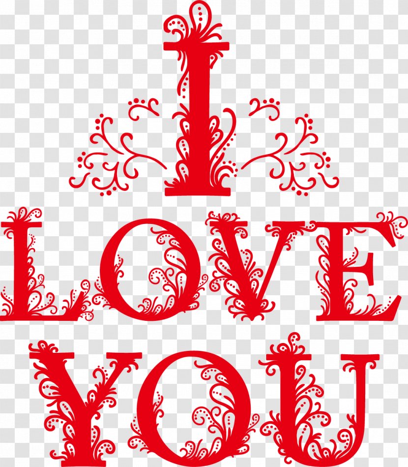 Icon - Watercolor - I Love You WordArt Transparent PNG