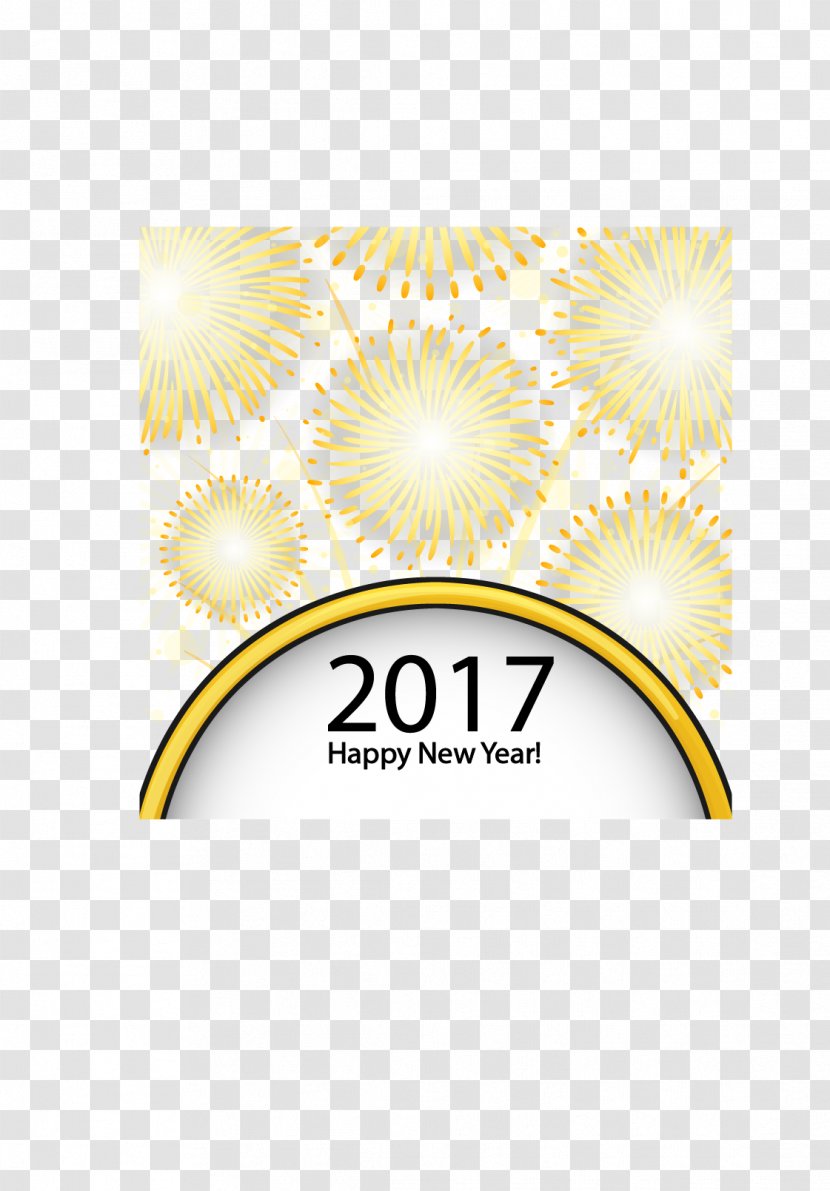 Fireworks - Logo - New Year Color Poster Transparent PNG