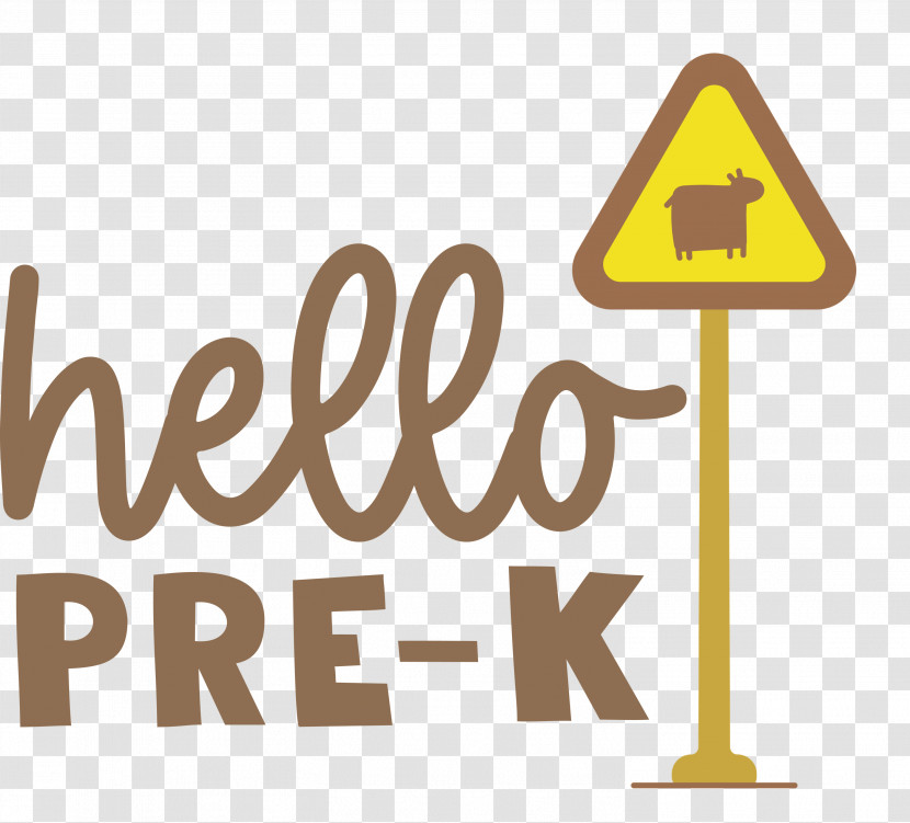 HELLO PRE K Back To School Education Transparent PNG