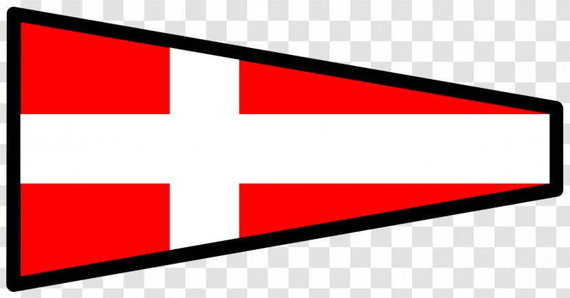 Pennon Red Flag International Maritime Signal Flags Clip Art - Racing - Cross Transparent PNG
