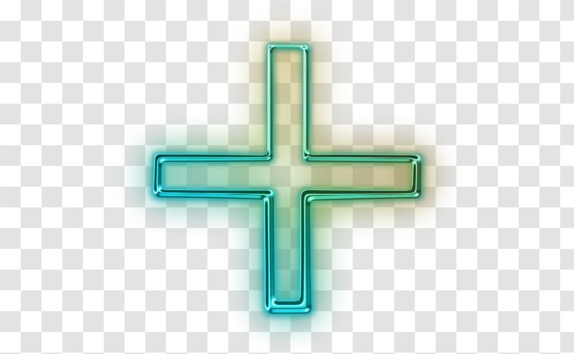 Pixf9 Symbol Clip Art - Website - Neon Cross Cliparts Transparent PNG