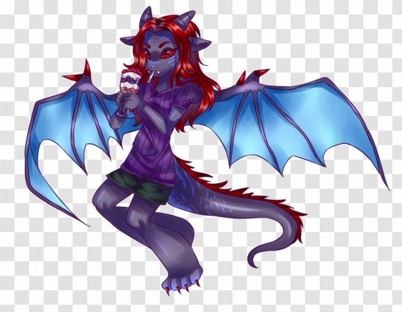 Dragon Cartoon Demon Organism - Heart Transparent PNG