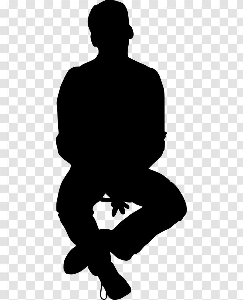 Silhouette Black And White Clip Art - People Transparent PNG