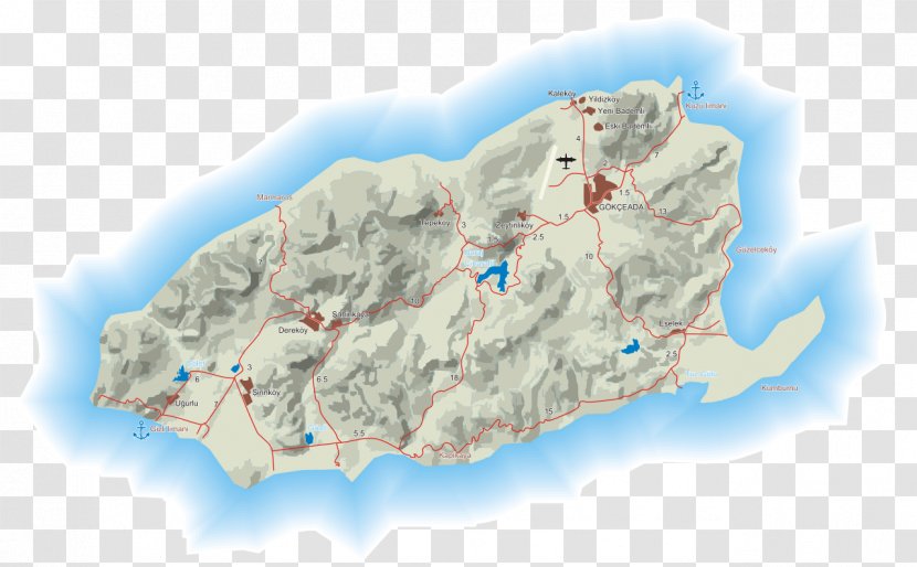 Map Island Wikipedia Gökçeada Wikiwand Transparent PNG