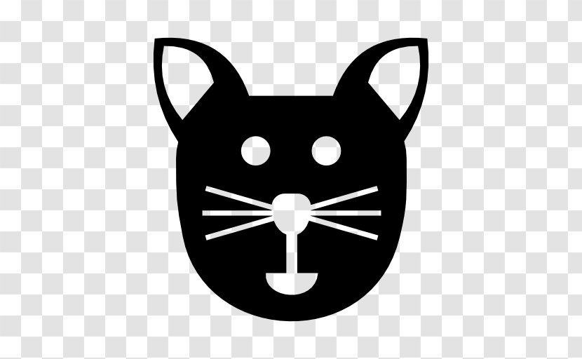 Cat - Black And White - Dog Like Mammal Transparent PNG