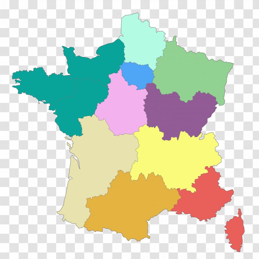 Map Regions Of France Overseas Territory Transparent PNG