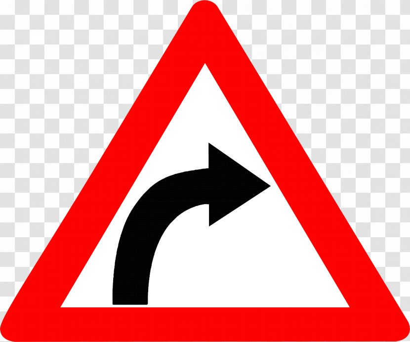 Warning Sign Traffic Driving Road - Red Transparent PNG