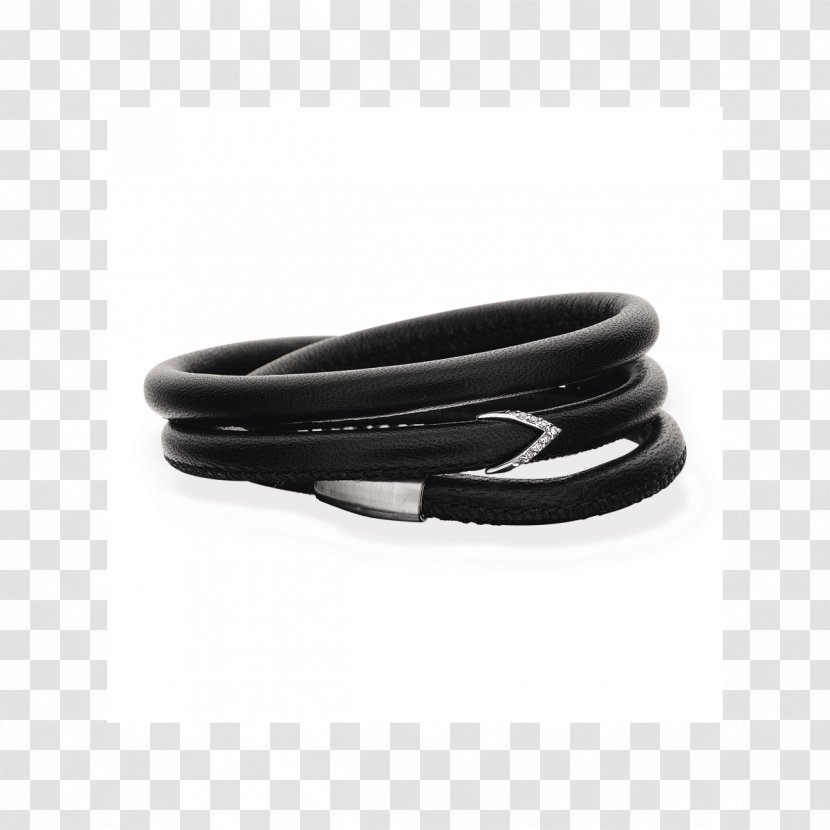 Bracelet Bangle Silver Black M - Ring Transparent PNG