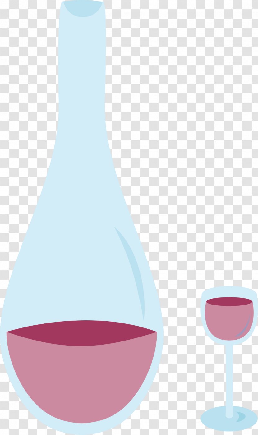 Wine Glass Bottle Illustration - Liquid - Juice And Cup Transparent PNG