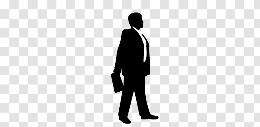Public Relations Human Behavior Brand Black And White - Man Standing Transparent PNG