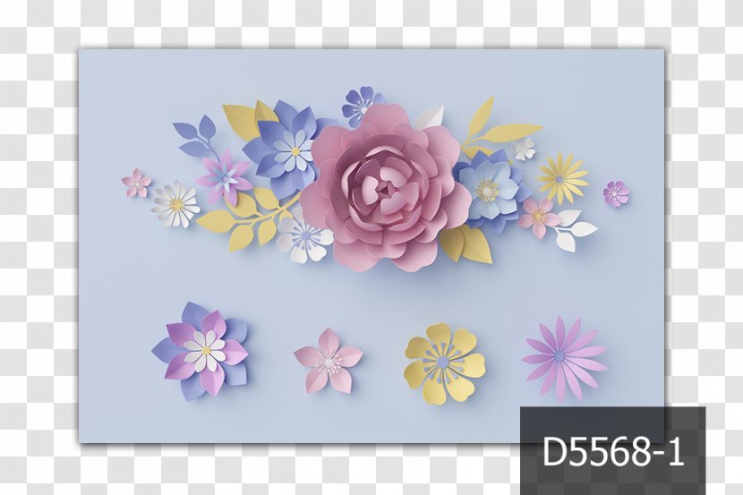 Floral Design Paper Flower Bouquet Cut Flowers - Origami Transparent PNG