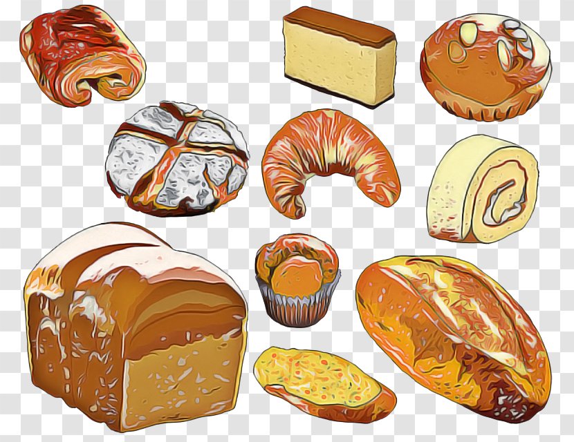 Junk Food Cartoon - Lye Roll - Pastry Danish Transparent PNG