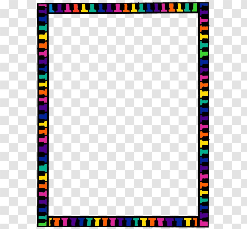 Color Drawing Free Content Clip Art - Picture Frame - Colorful Borders Transparent PNG