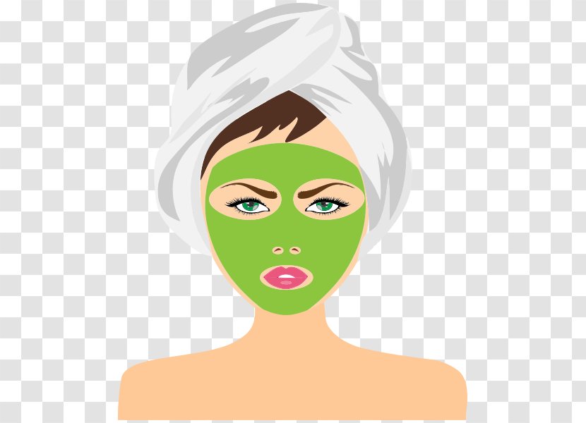 Skin Care Face Mask Exfoliation - Silhouette - Beauty Transparent PNG