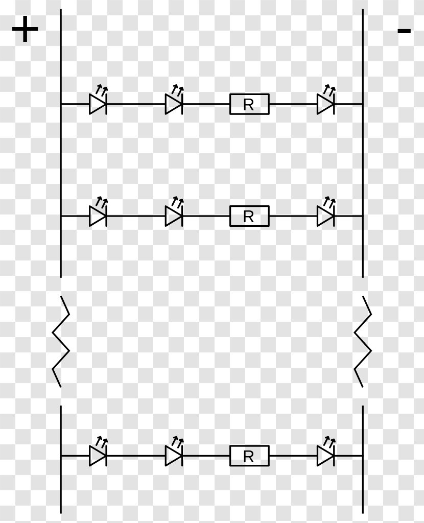 Wiring Diagram Circuit Schematic Electrical Wires & Cable LED Strip Light - Engineering - Scientific Transparent PNG