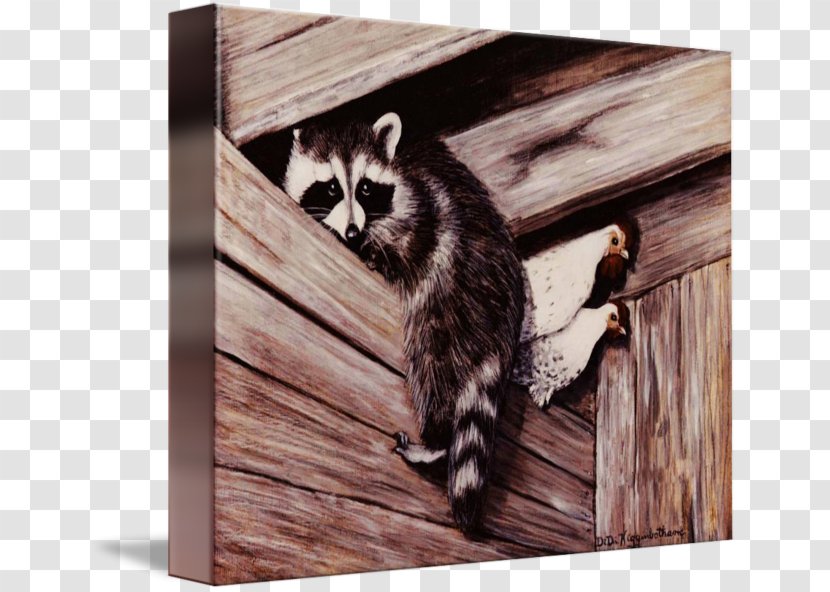 Painting Art Raccoon Printmaking Ain't Nobody Here But Us Chickens - Americas Transparent PNG
