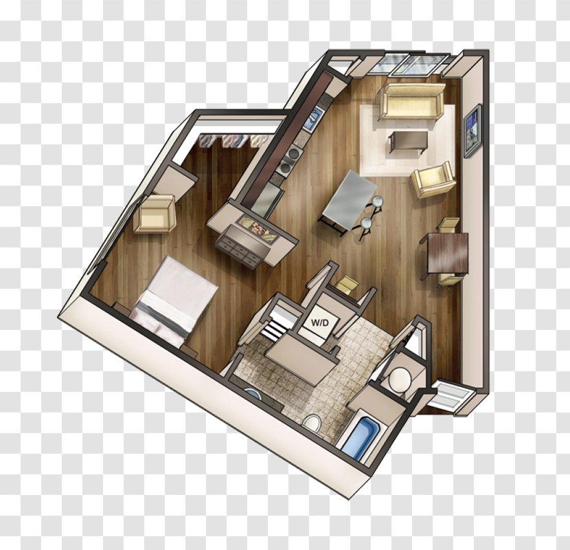 Floor Plan Studio Apartment House Pine Street Flats Apartments - Mansion Transparent PNG