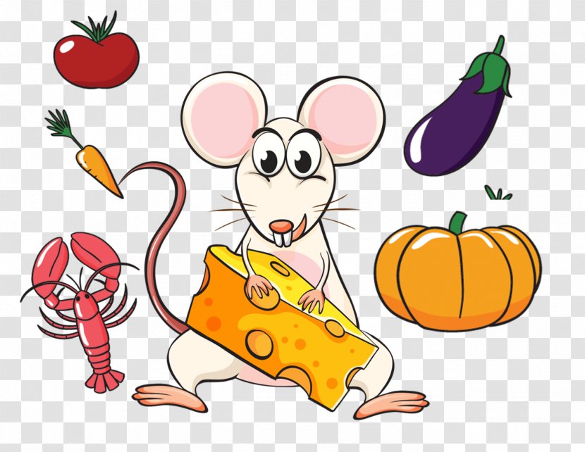 Computer Mouse Rat Illustration - Drawing - Little To Steal Cheese Transparent PNG