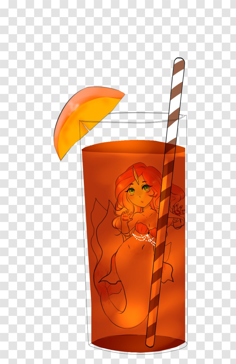 Orange Drink Cartoon - Iced Tea Transparent PNG