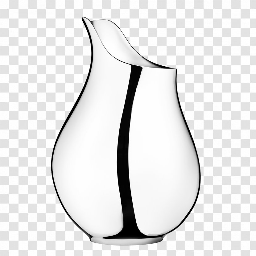 Vase Designer Jewellery Stainless Steel - Black And White - Glass Transparent PNG