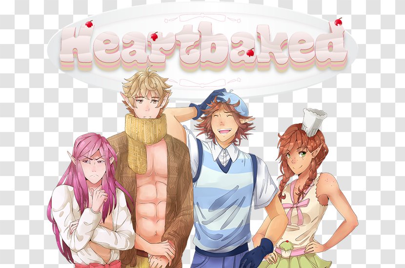 Heartbaked Otome Game Protagonist Video - Cartoon - Ginger Slice Transparent PNG