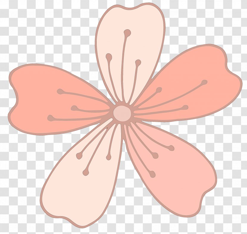 Pink Petal Clip Art Leaf Plant - Flower Transparent PNG