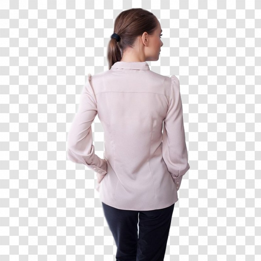 Sleeve Jacket Outerwear Blouse Neck - White Transparent PNG