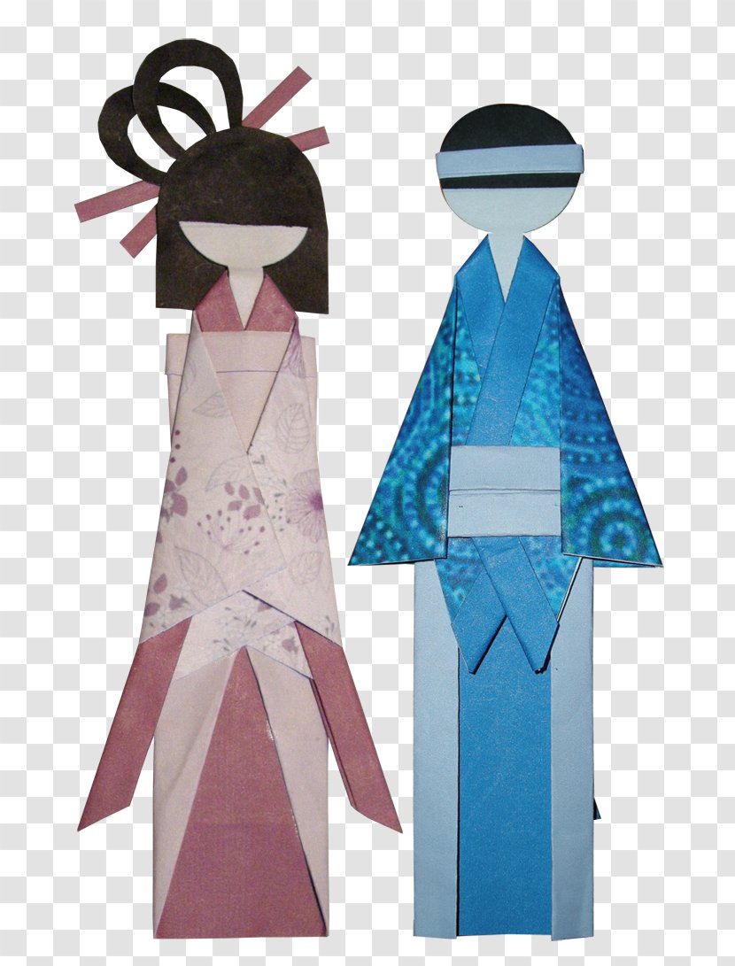 Japanese Paper Dolls Origami Handicraft - Askartelu - Doll Transparent PNG