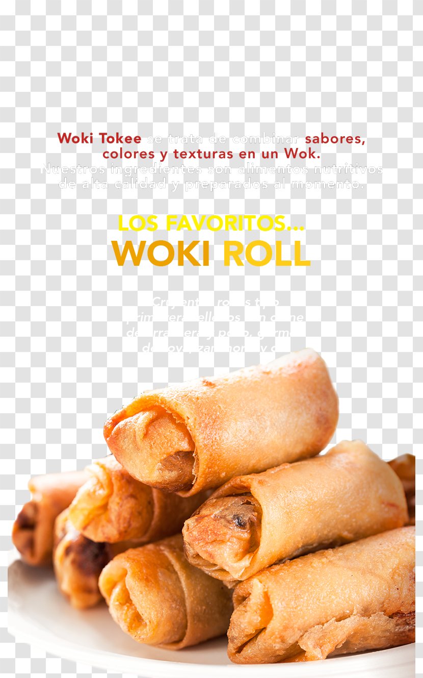 Spring Roll Egg Taquito Stuffing Recipe - Cuisine - Woki Toki Transparent PNG