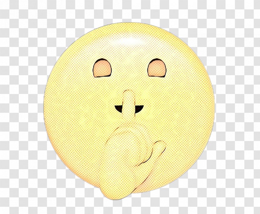 Smiley Face Background - Yellow - Emoticon Head Transparent PNG