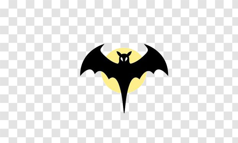 Bat Drawing Stock Illustration - Halloween Full Moon And Bats Transparent PNG